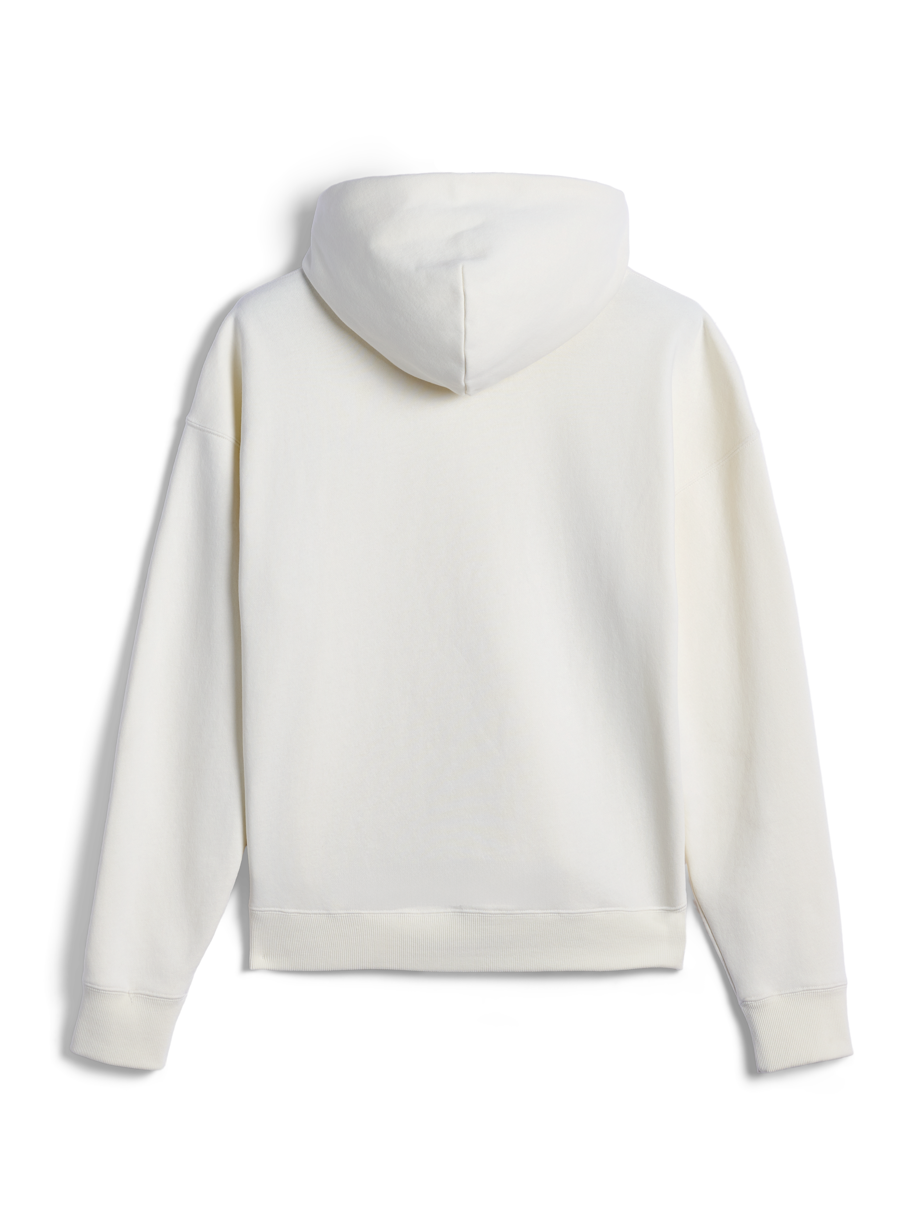 Alpinestars Essentials Ageless Zip Hoodie, Rückansicht, Off-White, lässige Fleece-Streetwear, Kapuze mit Kordelzug, lange Ärmel, minimalistisches Design