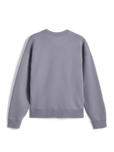 Alpinestars Essentials Ageless Crew, vue de dos, sweat-shirt à col rond argenté, polaire compacte de qualité supérieure, col, poignets et ourlet côtelés, vêtement de sport décontracté