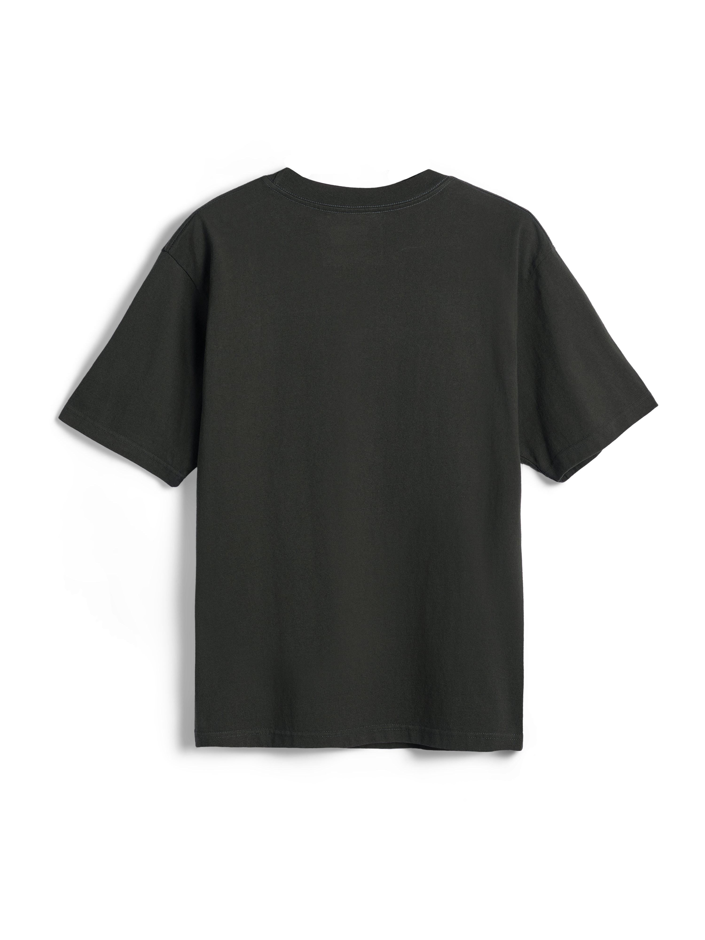 Alpinestars Essentials Ageless SS Tee, T-shirt met korte mouwen, Off Black, achteraanzicht, effen ontwerp met garment stone wash textuur, relaxed fit, casual motorsport-geïnspireerde streetwear
