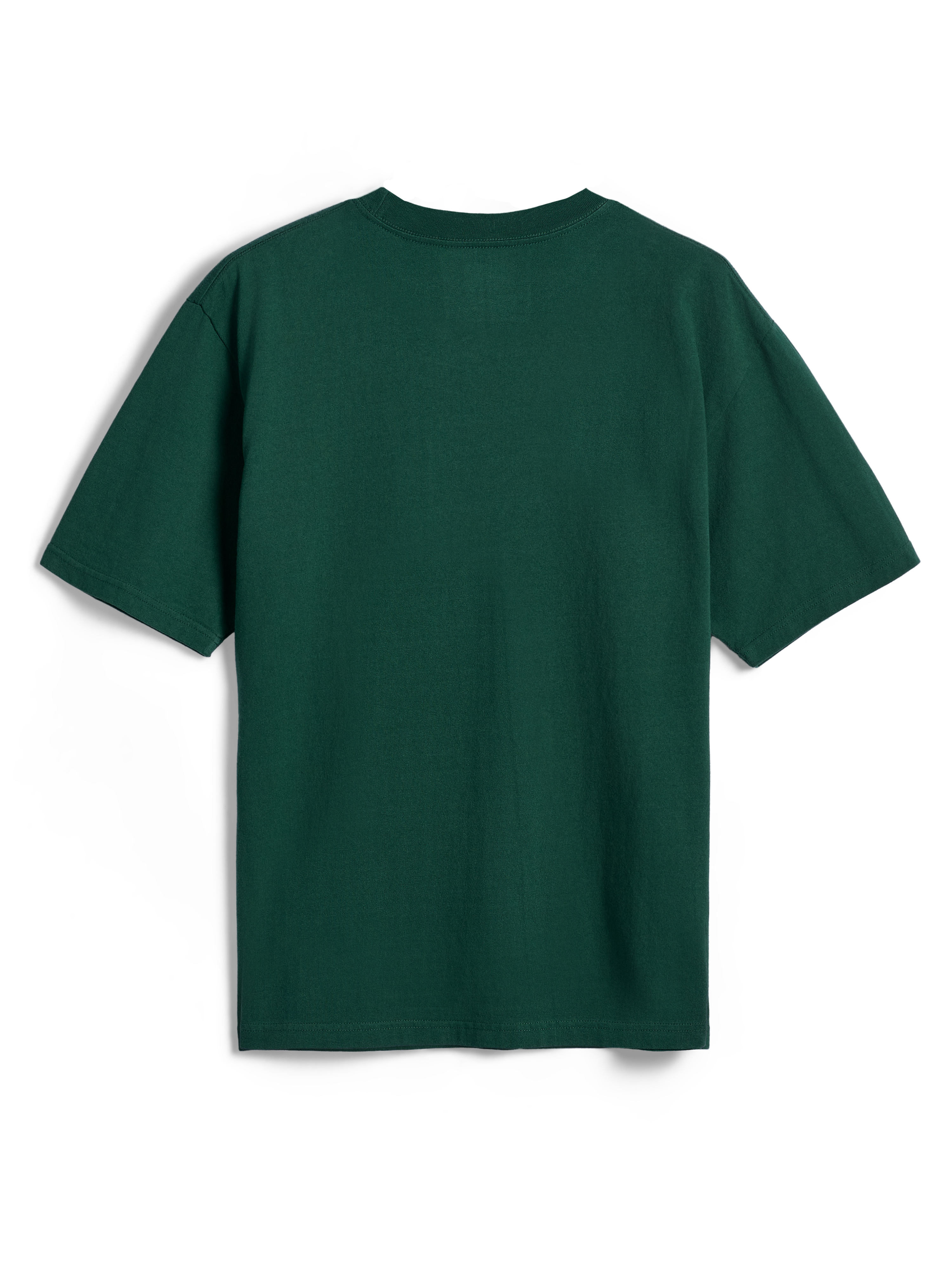 Alpinestars Essentials Ageless SS Tee, t-shirt à manches courtes, vert sapin, vue de dos, couleur unie, coupe décontractée, vêtement de sport décontracté