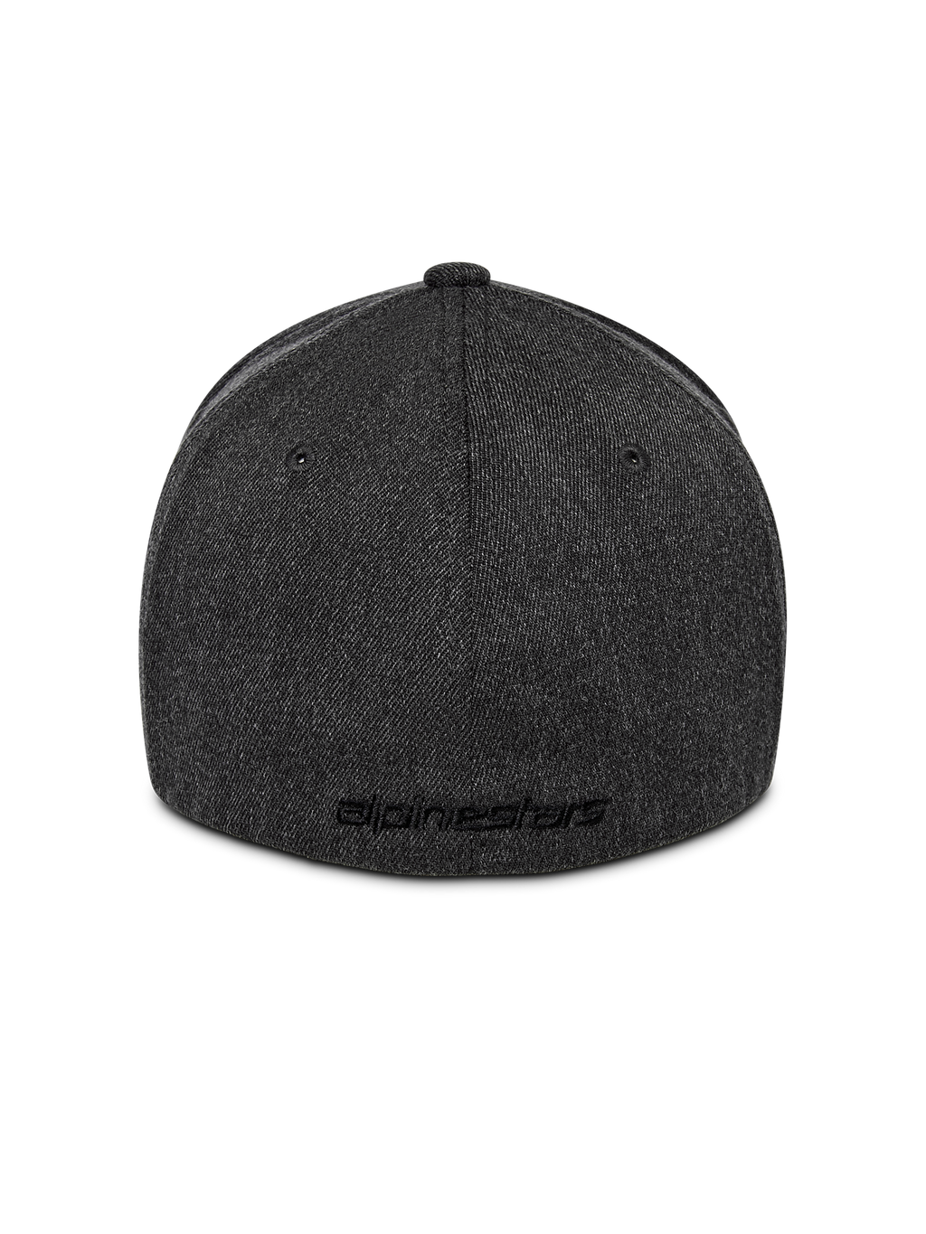 Alpinestars Corp Shift Multi pet, achteraanzicht, donkergrijs gemêleerd, met een flexibele achterkant en plat geborduurd logo, gestructureerde kroon, casual op motorsport geïnspireerde hoofdbedekking