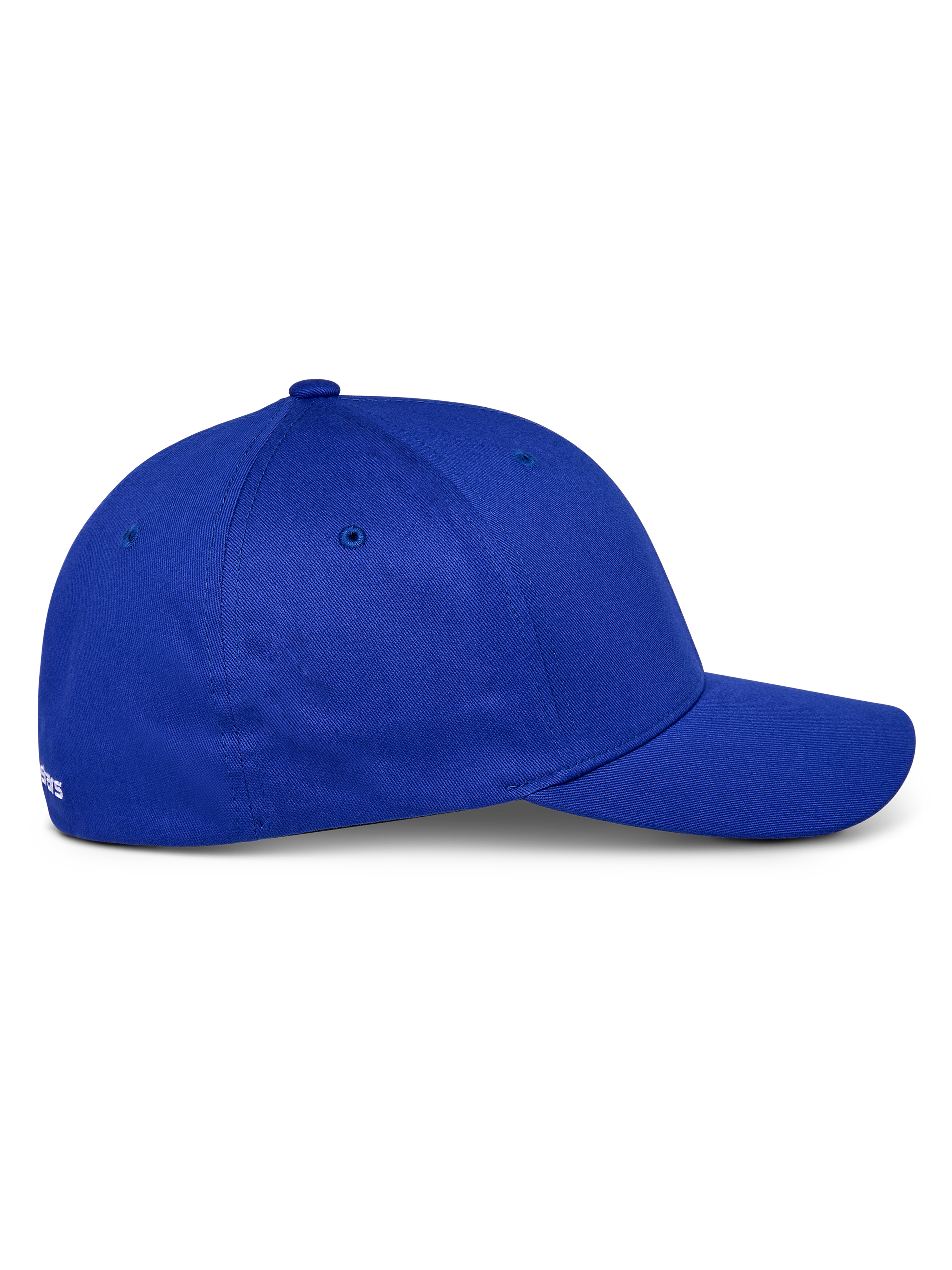 Alpinestars Corp Shift Multi Hat, Blue, Side profile view, Curved bill with structured crown, cotton stretch twill fabric, casual motorsport-inspired headwear