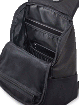 Alpinestars Defcon V3 Rucksack, kleiner Tagesrucksack in Schwarz und Weiß, robuster 600D Polyester, Frontreißverschlusstasche, seitliche Netztaschen für Wasserflaschen, gedrucktes Alpinestars-Branding