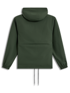Alpinestars Speeder Resolve, coupe-vent léger de sportswear à capuche, vert, vue de dos avec poignets élastiques