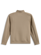 Alpinestars Apera half-zip-sweatshirt, achterkant met tonaal logo, zandkleur, premium double face fleece