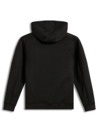 Alpinestars Datrix Hoodie, sweat à capuche de sportswear noir, vue de dos, polaire tri-mélange et capuche doublée en mesh