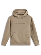 Alpinestars Datrix Hoodie, sweat à capuche marron, polaire double face, logo HD sur la poitrine, capuche doublée de mesh.