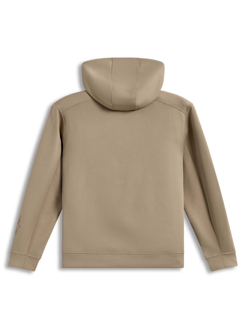 Alpinestars Datrix Hoodie, sweat à capuche sportswear marron, en polaire tri-mélange confortable, vue de dos