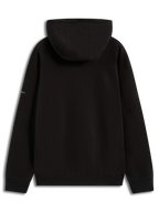 Alpinestars Camino Textured Oversized Hoodie, sweat à capuche noir en maille twill texturée, vue arrière, coupe ample de style sportswear décontracté