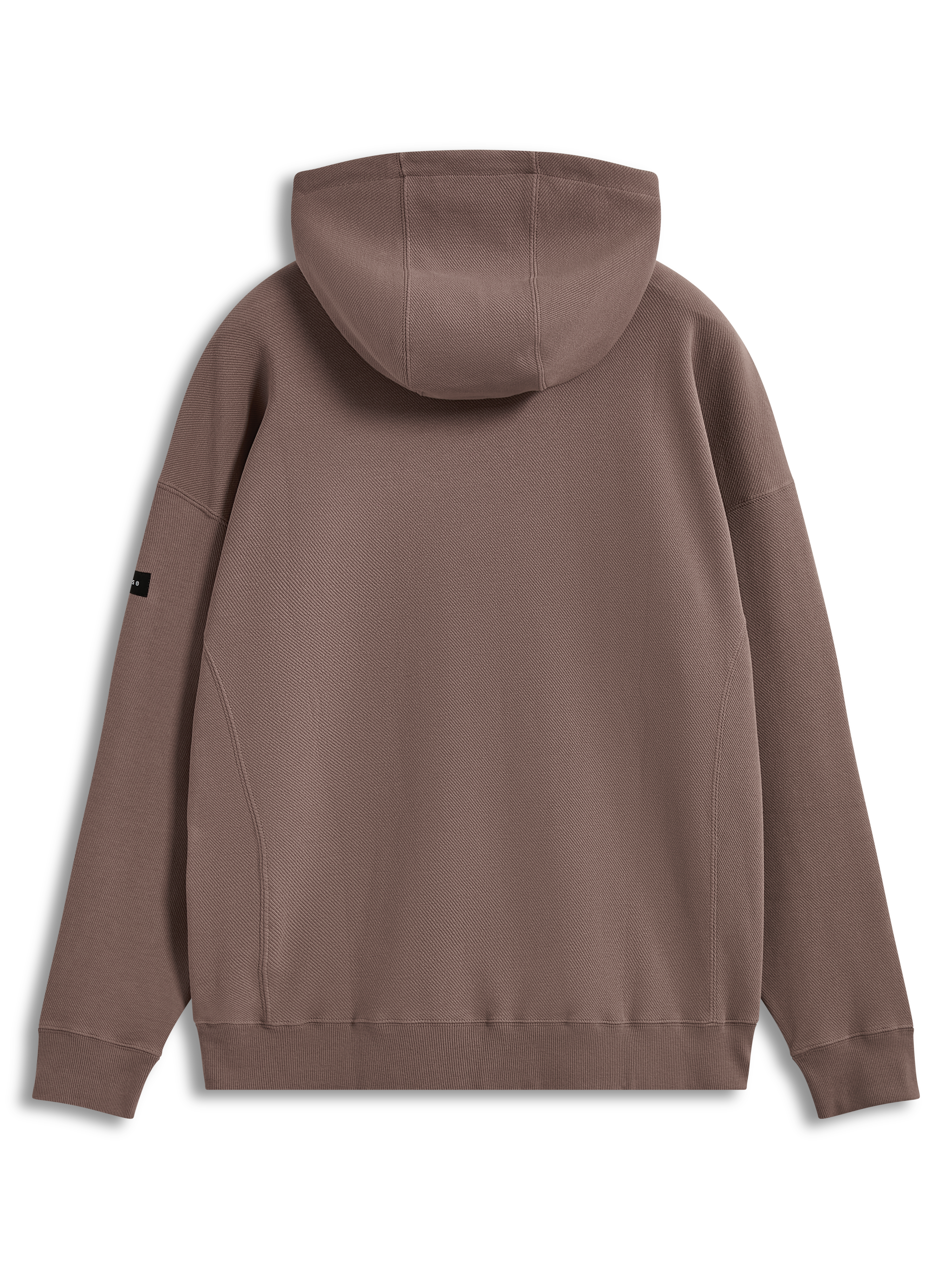 Alpinestars Camino, sweat à capuche sportswear marron taupe à coupe ample en polaire texturée, vue de dos