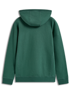 Alpinestars Shaw Oversized Hoodie vert, sweat à capuche en polaire, vue arrière avec coutures et capuche.