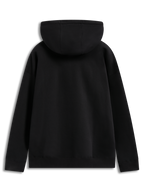 Alpinestars Prelude Oversized Hoodie, sweat à capuche noir en polaire, vue de dos, coupe ample avec poignets côtelés