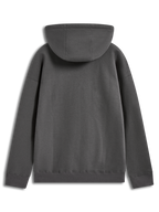 Alpinestars Prelude Oversized hoodie, fleecepullover sportswear, donkergrijs, achteraanzicht met relaxte pasvorm en capuchon.