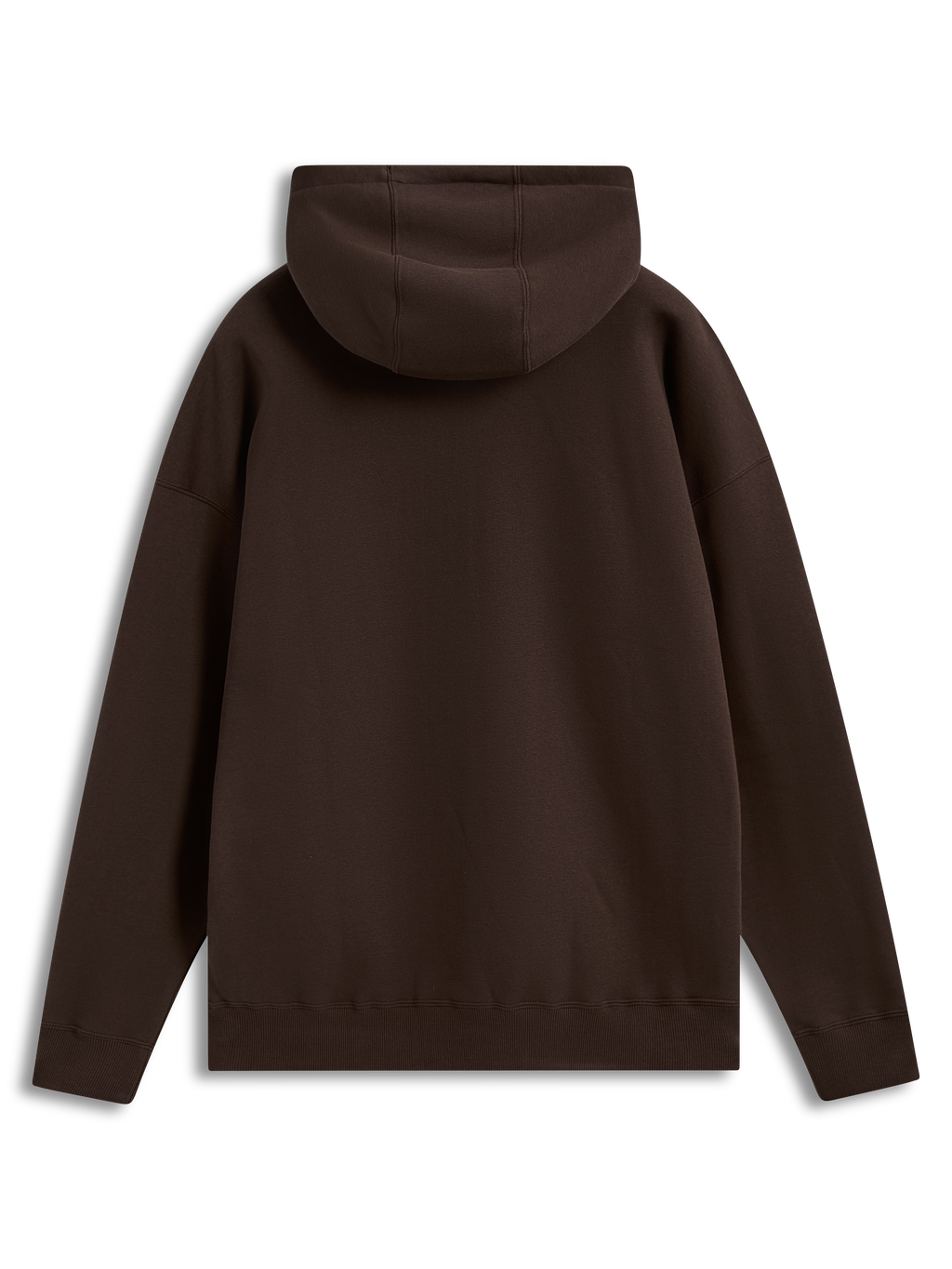 Alpinestars Prelude Oversized hoodie, bruine fleecepullover voor sportswear met een relaxte pasvorm, achteraanzicht.