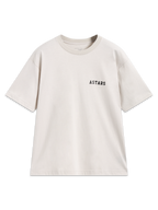 Alpinestars Latitude Oversized CSF Tee, t-shirt à manches courtes beige, logo Astars noir sur la poitrine, style sportswear