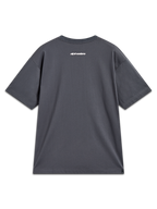 Alpinestars Mandate Oversized CSF, t-shirt   manches courtes gris anthracite, vue de dos avec graphique blanc, sportswear