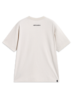 T-shirt Alpinestars Prelude Oversized CSF, manches courtes, sable, vue de dos avec logo noir sur la nuque, sportswear.