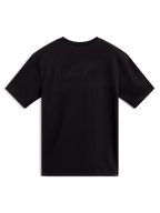 Alpinestars Cypress CSF Tee, t-shirt à manches courtes sportswear noir, vue de dos avec petit logo sur l'ourlet