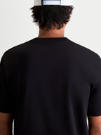 Alpinestars T-Shirt P1 CSF, t-shirt à manches courtes noir pour homme, vue de dos, style sportswear décontracté