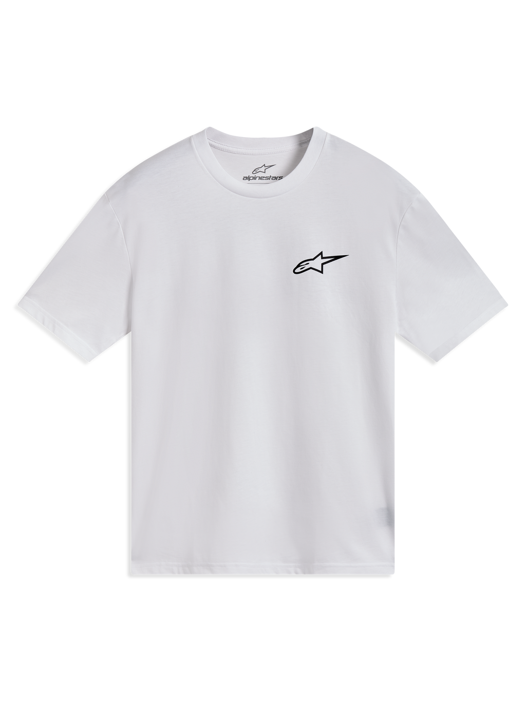 Alpinestars Combo Back CSF Tee, t-shirt sportswear à manches courtes blanc avec logo Astars noir sur la poitrine