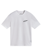 Alpinestars Combo Back CSF Tee, t-shirt sportswear à manches courtes blanc avec logo Astars noir sur la poitrine