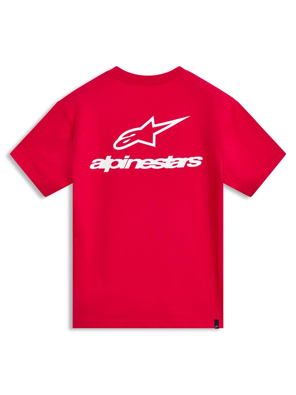 Alpinestars Combo Back CSF Tee, t-shirt à manches courtes, rouge et blanc, vue de dos avec logo Astars blanc, style sportswear décontracté
