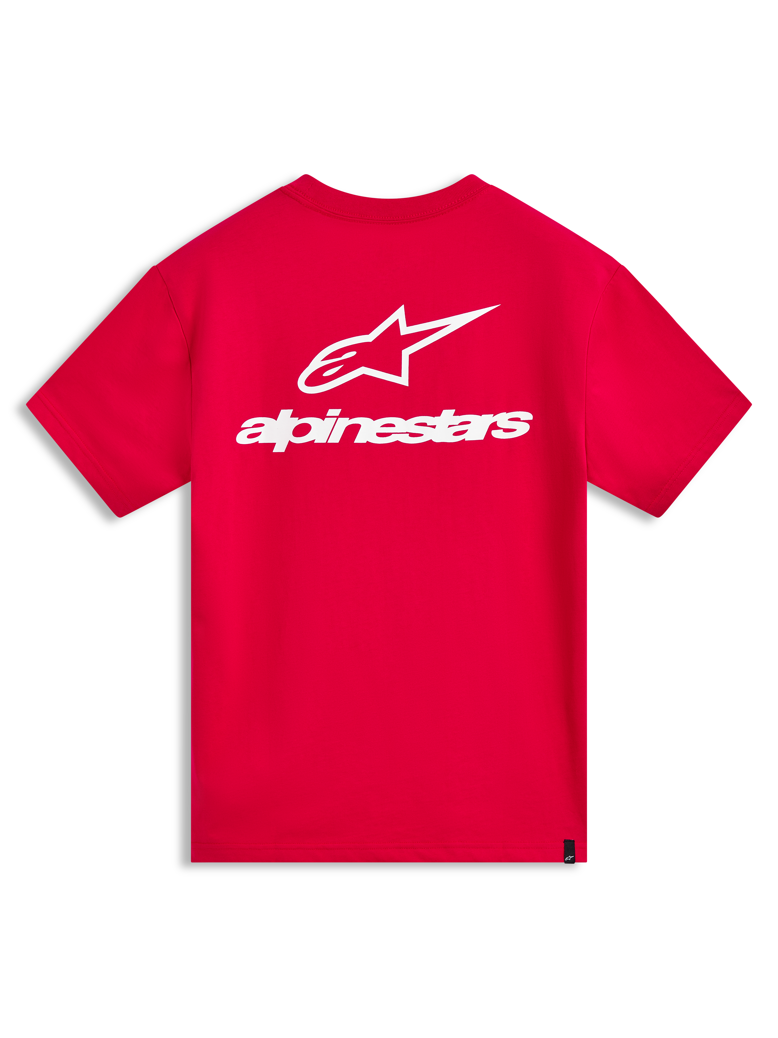 Alpinestars Combo Back CSF Tee, t-shirt à manches courtes, rouge et blanc, vue de dos avec logo Astars blanc, style sportswear décontracté