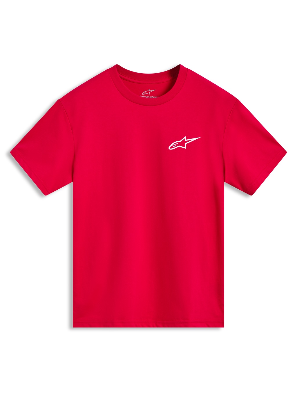 Alpinestars Combo Back CSF, t-shirt à manches courtes rouge avec logo Astars blanc, style sportswear