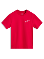 Alpinestars Combo Back CSF, t-shirt à manches courtes rouge avec logo Astars blanc, style sportswear