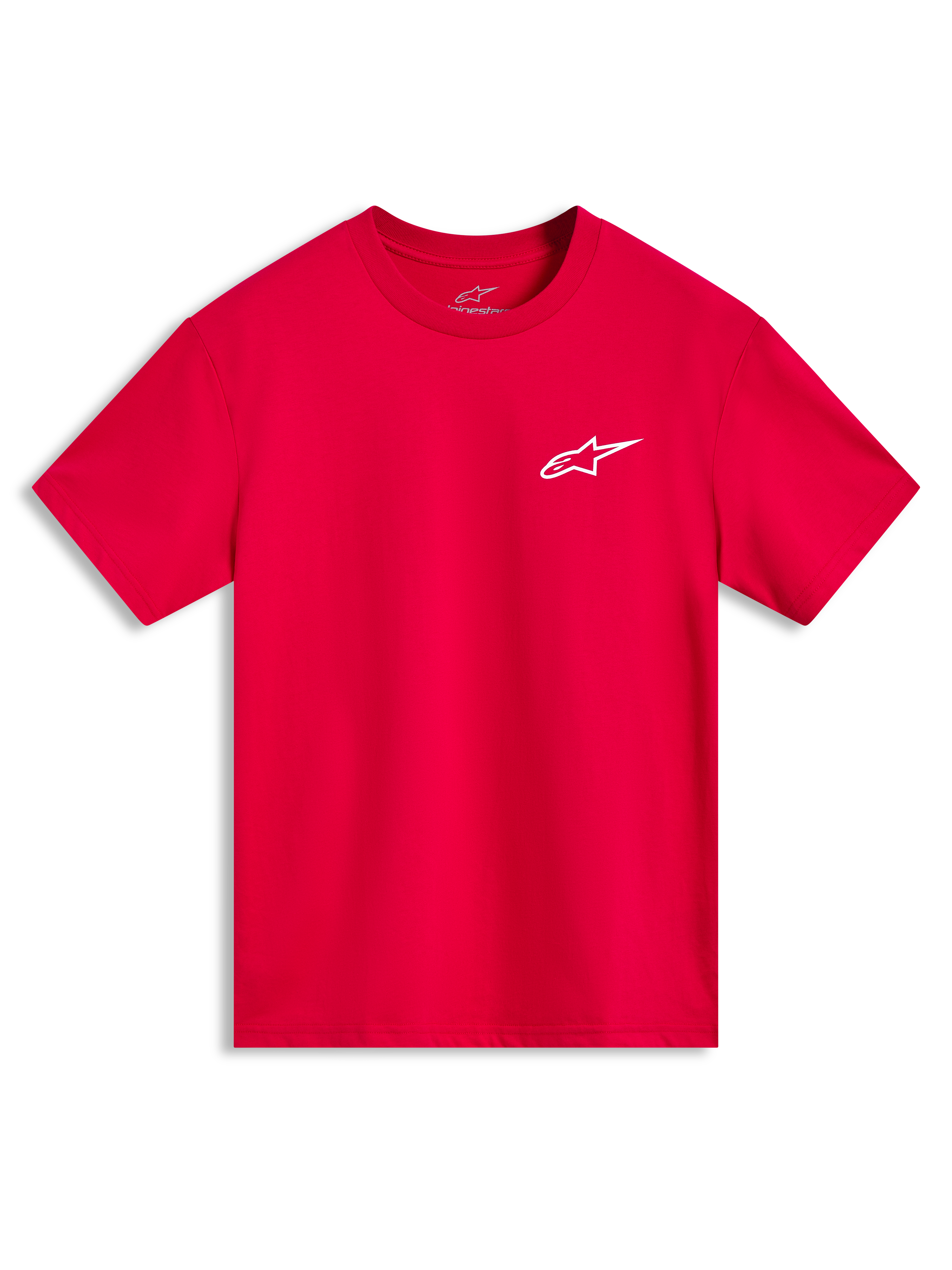 Alpinestars Combo Back CSF, t-shirt à manches courtes rouge avec logo Astars blanc, style sportswear