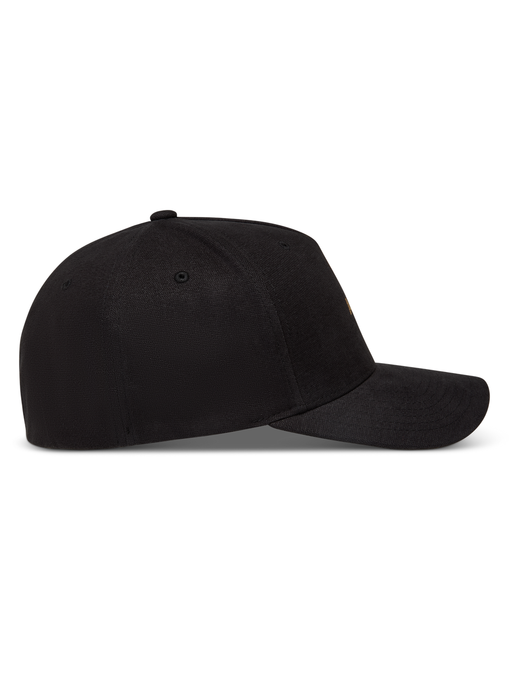 Alpinestars County Canvas, casquette noire avec visière courbée et couronne structurée, tissu oxford peigné, vue de profil
