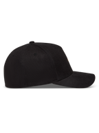 Alpinestars County Canvas, casquette noire avec visière courbée et couronne structurée, tissu oxford peigné, vue de profil