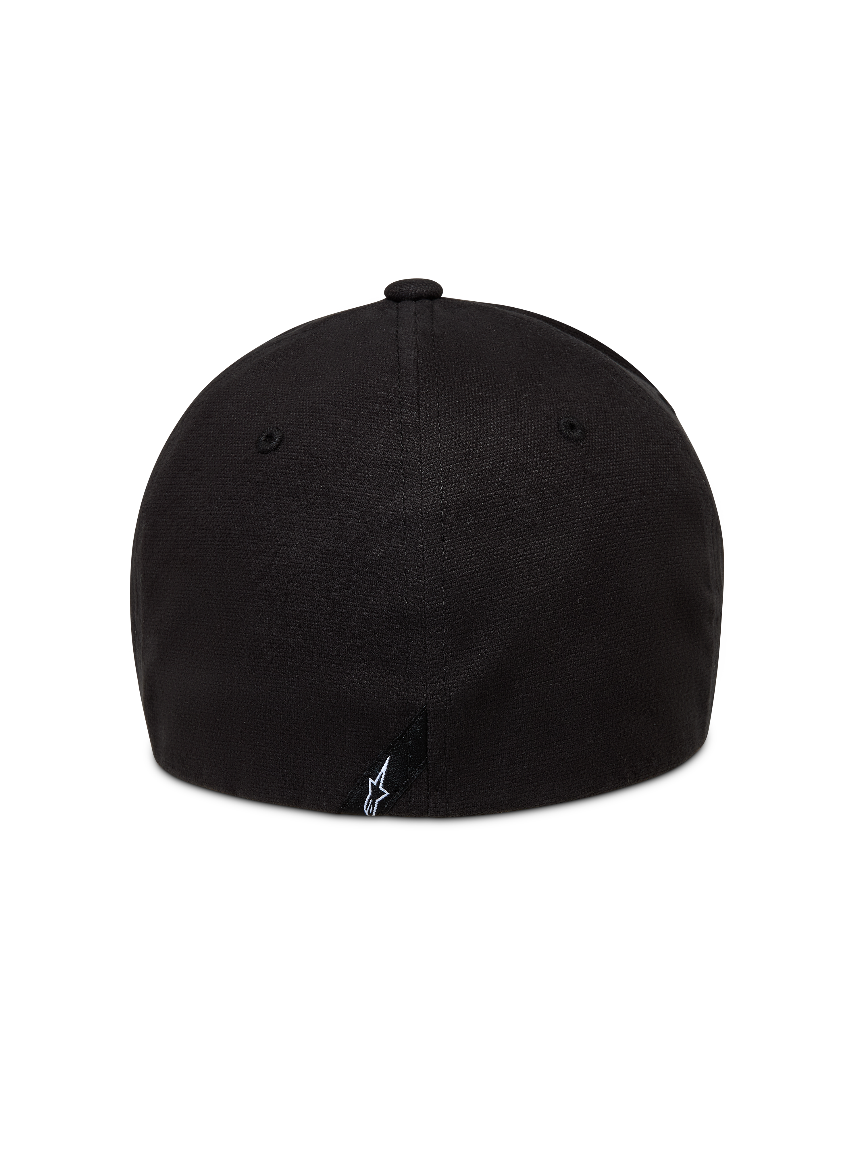 County Canvas Casquette d'Alpinestars, noire, casquette de sport à dos flexible avec logo Astars brodé à l'arrière.