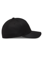 Alpinestars Maze Casquette, casquette de baseball noire, visière incurvée et couronne structurée en sergé, vue de profil