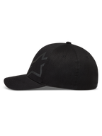Alpinestars Maze Casquette, casquette sportswear à visière incurvée, noire, tissu en sergé avec logo Astars texturé et couronne structurée, vue de profil