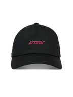 Alpinestars Explorer Strapback Hat, Black Sportswear Baseball Cap featuring a Pink embroidered Astars logo and curved bill.
