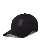 Alpinestars Algo Perf Adjustable Casquette, casquette noire en tissu technique avec perforations latérales et logo Astars par soudure sonique, style sportswear