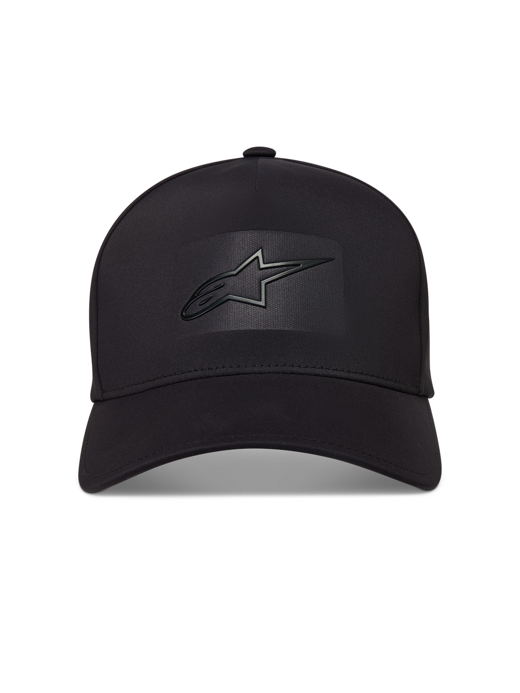 Alpinestars Algo Perf Adjustable Casquette, casquette de sportswear noire avec visière courbée et logo Astars soudé.