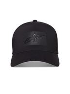 Alpinestars Algo Perf Adjustable Casquette, casquette de sportswear noire avec visière courbée et logo Astars soudé.