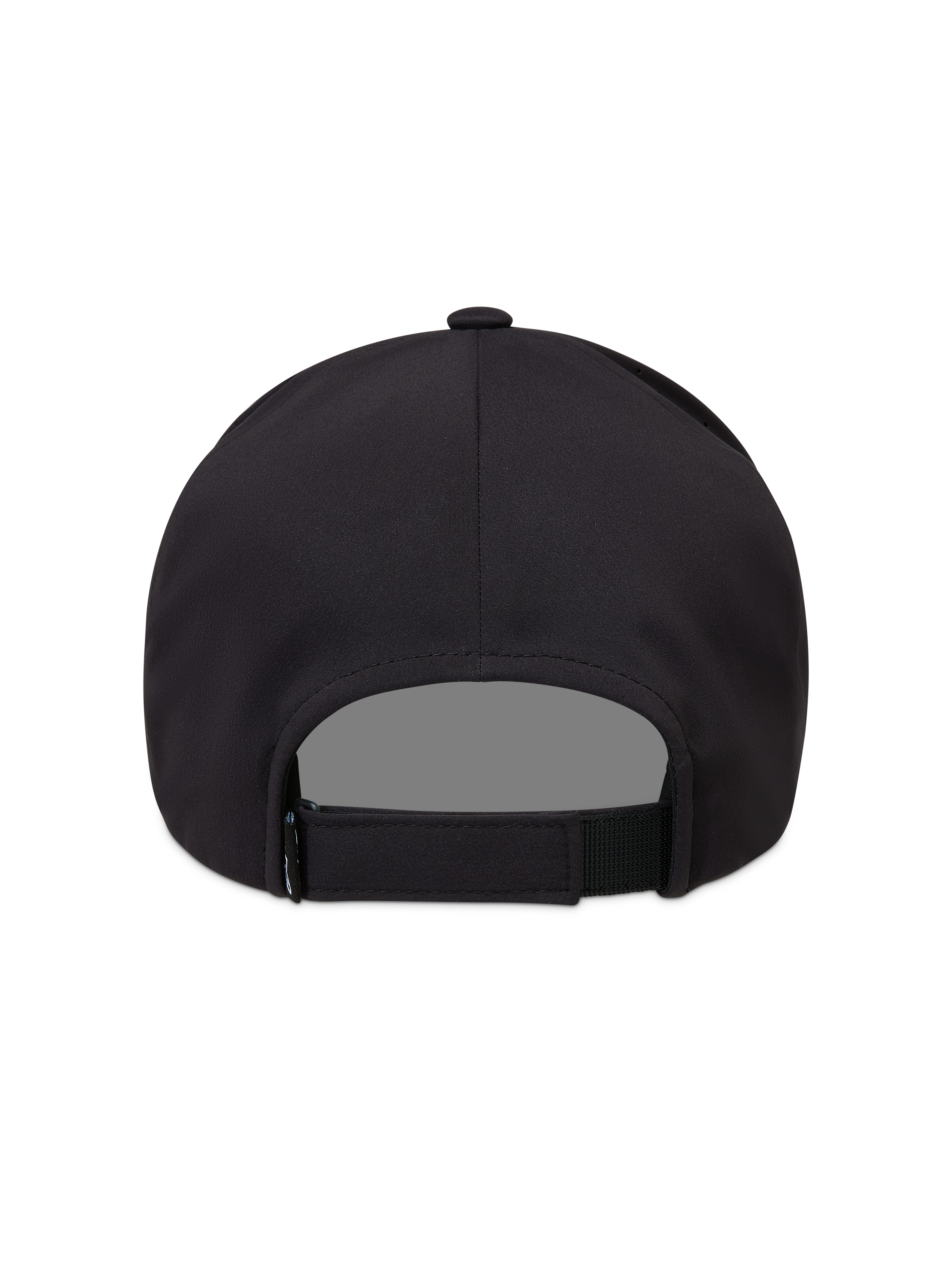 Alpinestars Algo Perf Adjustable Casquette, casquette sportswear noire en tissu technique, vue de dos montrant la fermeture réglable.
