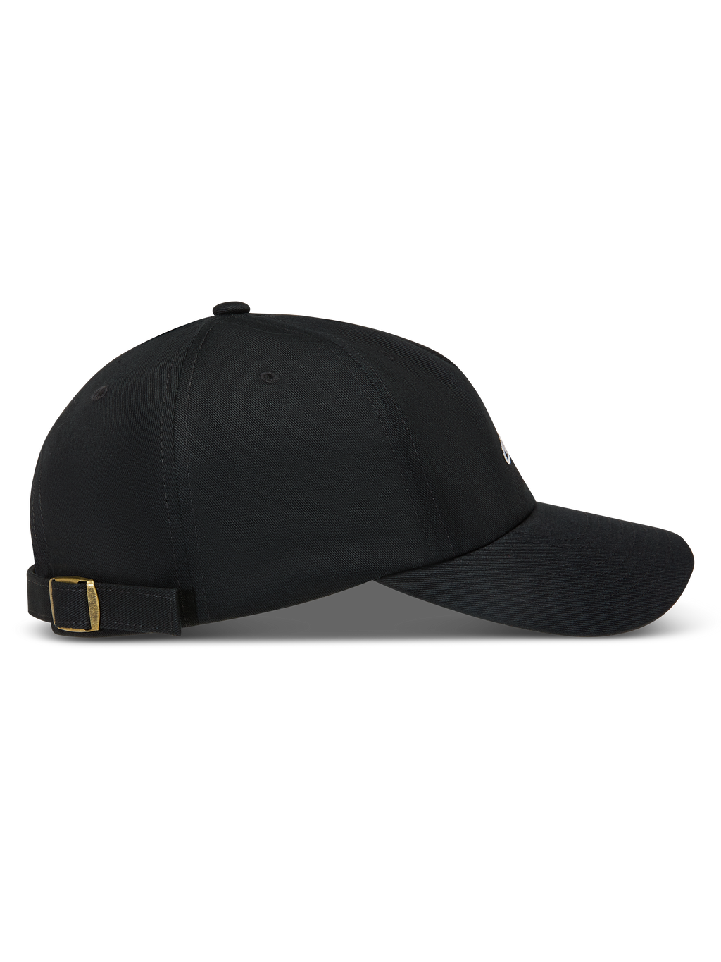 Alpinestars Dylan Dad Casquette, casquette de sportswear noire en sergé avec visière courbée et boucle en laiton