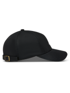 Alpinestars Dylan Dad Casquette, casquette de sportswear noire en sergé avec visière courbée et boucle en laiton
