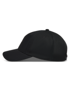 Alpinestars Dylan Dad, casquette de sportswear noire, visière courbée, couronne non structurée en sergé, vue de profil