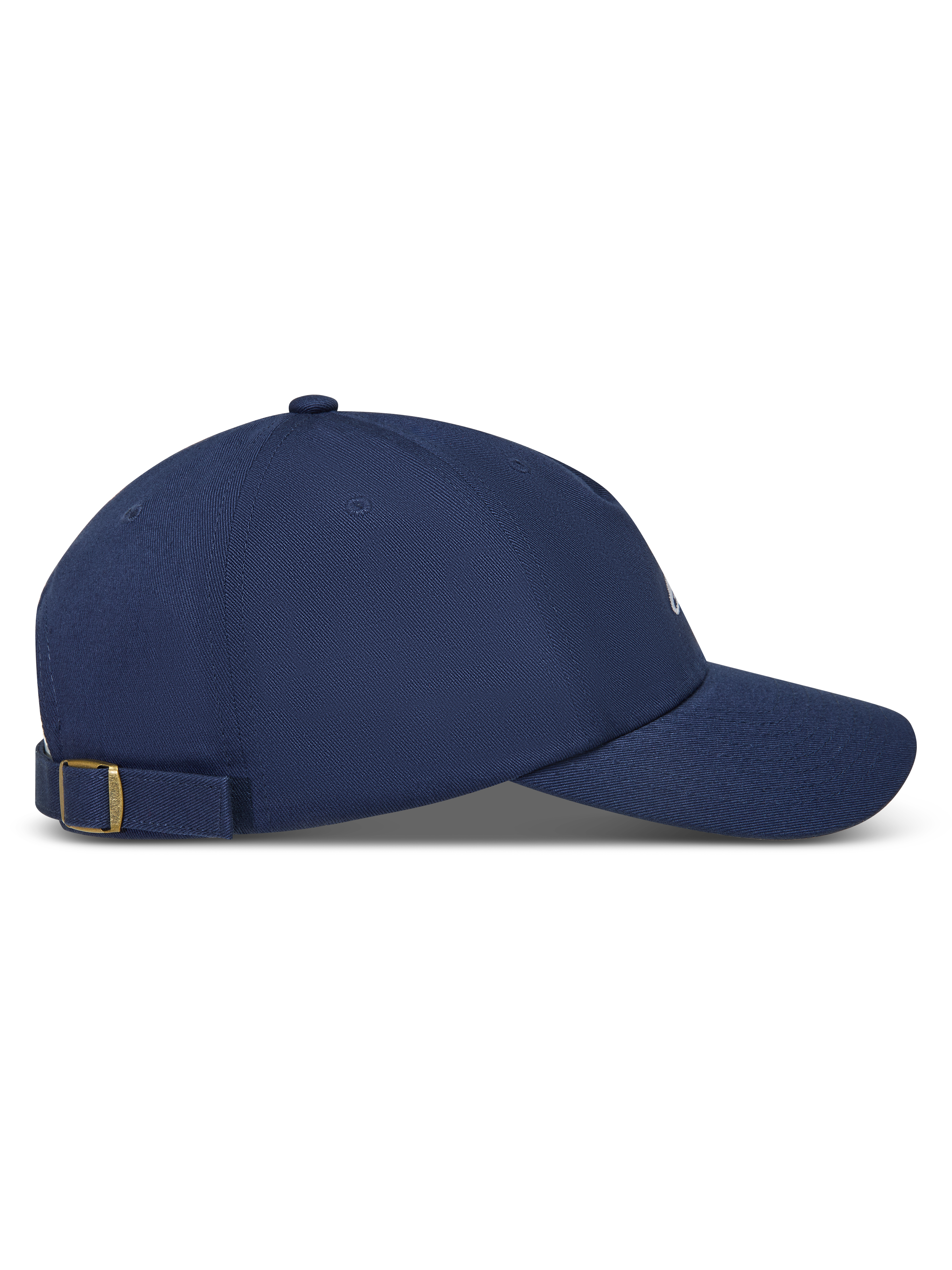 Alpinestars Dylan Dad Casquette, casquette sportswear bleu marine en sergé, visière courbée et sangle arrière, vue de profil