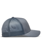 Alpinestars Augment Trucker Casquette, casquette de sportswear grise, maille respirante et visière incurvée, vue de profil