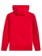 Alpinestars Ageless Zip V3 Hoodie, sweat à capuche zippé en polaire rouge, vue de dos, style sportswear.