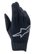 Alpinestars Stella A-Dura Rain handschoenen, waterdichte MTB-handschoenen voor dames, zwart met zilver reflecterend logo, geribbelde neopreen manchet, windblokkerende stof, hoogwaardige fietskleding