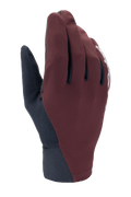 Gants thermiques Alpinestars Stella A-Dura, gants de VTT pour femme, rouge foncé et bleu marine, dotés d'une conception profil bas, d'une manchette en néoprène et d'un logo blanc sur le côté, conçus pour rouler par temps froid