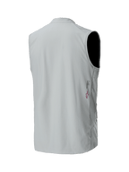 Gilet thermique Alpinestars A-Dura, Gris titane, vue arrière, gilet de cyclisme isolant et léger, avec un petit logo Alpinestars et le marquage A-Dura en bas du dos, design épuré et minimaliste pour le VTT