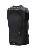 Alpinestars A-Motion Plasma beschermvest, MTB- en off-road beschermvest, zwart en grijs camo, met Nucleon Plasma rugbeschermer en ademende mesh-constructie, achteraanzicht